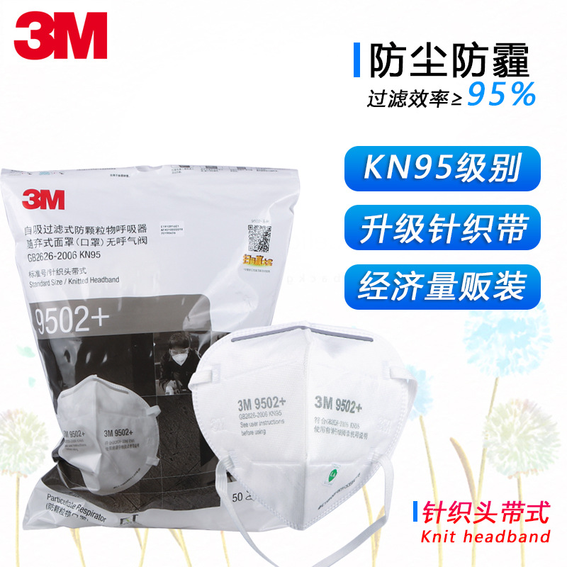 3M 9501+/9502+防塵口罩環保裝